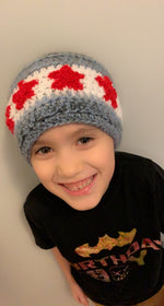 Load image into Gallery viewer, Crochet Chicago Flag winter head warmer
