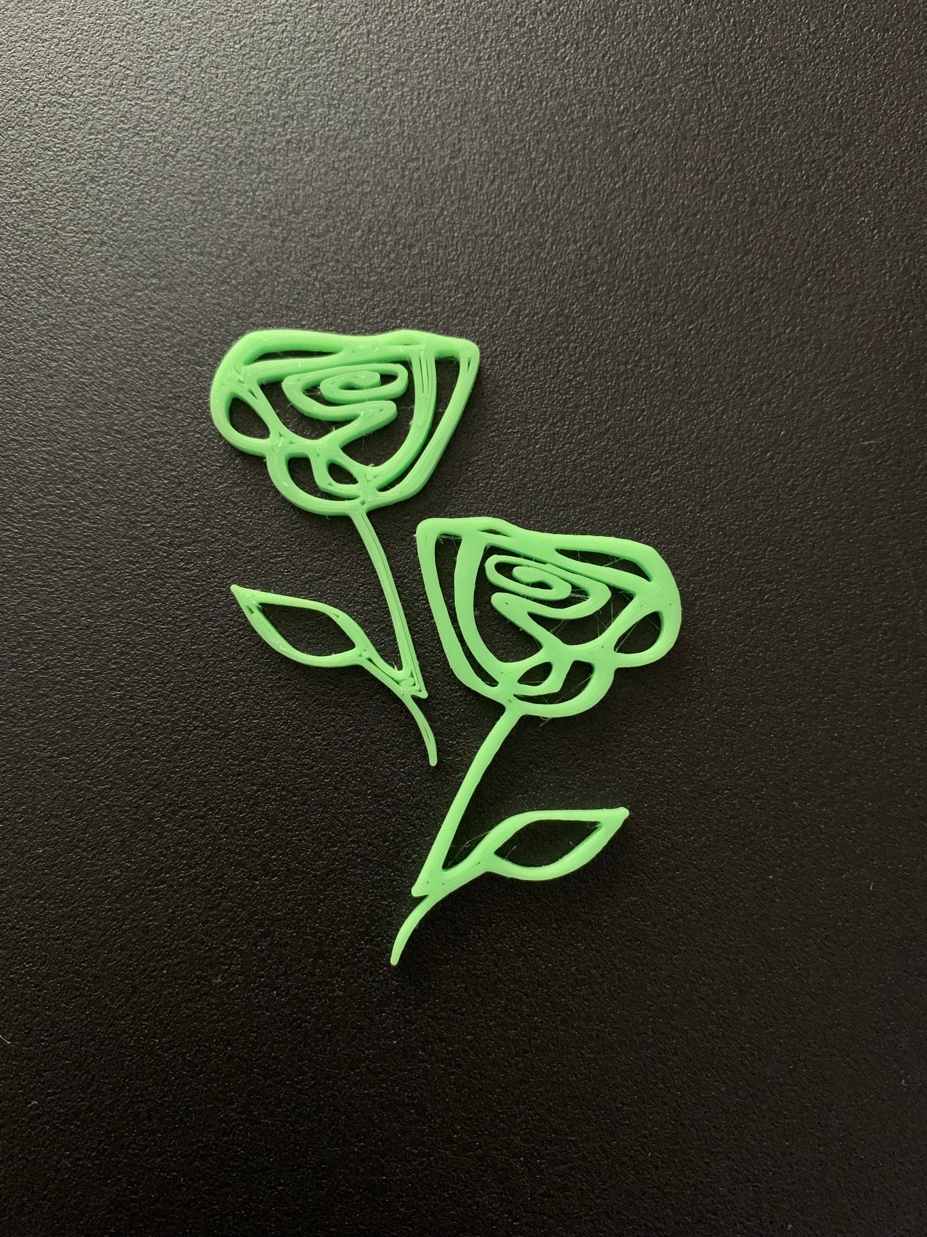 Rose earrings