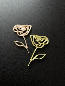 Rose earrings