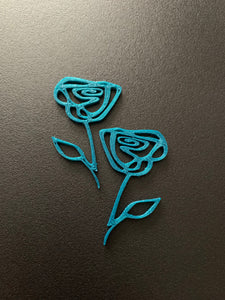 Rose earrings