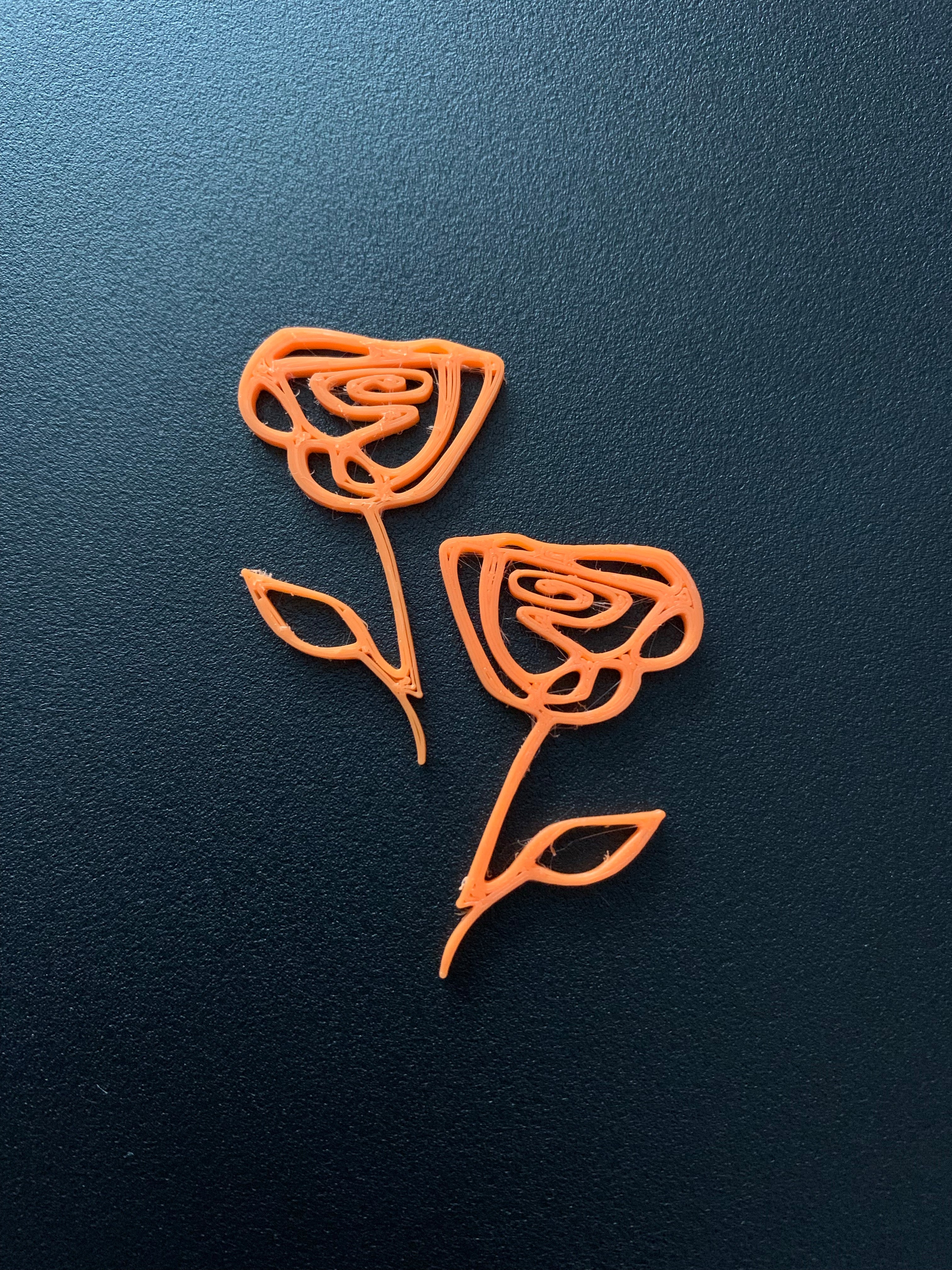 Rose earrings