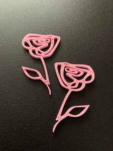 Rose earrings