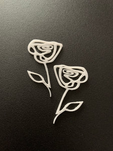 Rose earrings